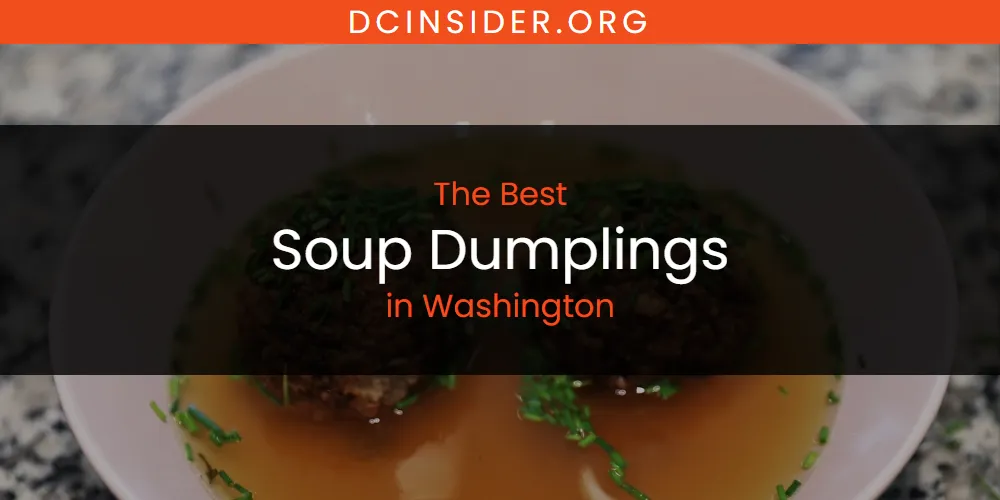 Washington's Best Soup Dumplings [Updated 2025]